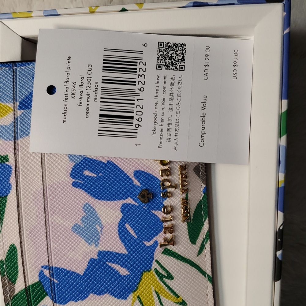 Kate Spade Festival Floral Card Holder - Picture 7 of 7